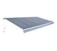 Auvent Pliable Manuel 600 Cm Bleu/Blanc