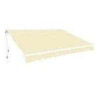 vidaXL Luifel handmatig uittrekbaar 600 cm crÃme276353 Crème G