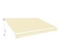 vidaXL Auvent Pliable Manuel Store de Jardin Auvent de Patio Banne de Terrasse Toile d'Auvent Extérieur Cour Store de Balcon Crème