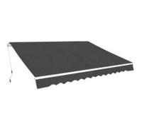 Auvent Pliable Manuel Bleu/Blanc Store Banne de Terrasse Patio Jardin vidaXL