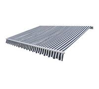 Vidaxl Auvent Pliable Manuel 300 Cm Bleu/Blanc