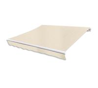 Vidaxl Auvent Pliable Motorisé 400 Cm Crème