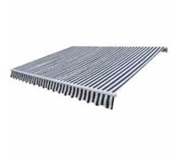 Auvent Pliable Motorisé 600 cm Bleu/Blanc Store Banne Balcon Terrasse vidaXL
