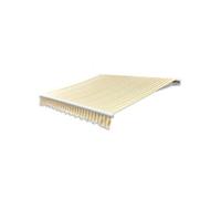 Auvent pliable motorisé 600 cm Jaune/blanc