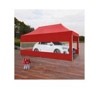 Auvent Pliable pour Abri De Voiture Extérieur en Métal Résistant Aux Intempéries, avec Cadre Renforcé, pour Tracteurs, Camions, Camping-Cars Et SUV(Red)