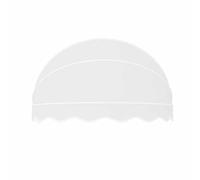 Auvent pliable pour portes - Élégant dôme pour fenêtres, terrasses et balcons - Protection solaire - 145 cm - Solution extérieure - Décoration de terrasse - Blanc