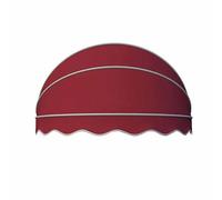 Auvent pliable rouge pour porte - dôme de 120 cm pour fenêtre, terrasse, balcon et jardin - Décoration extérieure élégante et solution de protection solaire