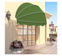 Auvent pliable vert personnalisable - Protection UV contre la pluie et la neige pour portes, fenêtres, patios, terrasses, balcons et cours (90 cm) - Solution d'ombrage polyvalente pour l'extérieur