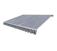 Auvent pliable - vidaXL - 400 cm - Bleu/blanc - Aluminium - Résistant aux intempéries
