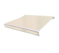 Auvent pliable - vidaXL - 400 cm - Crème - Aluminium - Montage automatique