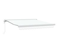 vidaXL Auvent rétractable automatique polyester et aluminium - Rayures rouges et blanches 300x250 cm