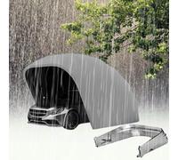 Auvent portable toutes saisons avec cadre en acier inoxydable durable pour voitures, bateaux, motos et outils de jardin