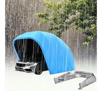 Auvent portable toutes saisons pour véhicules et rangement extérieur - Cadre en acier inoxydable durable