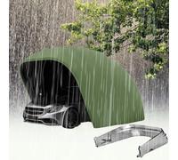 Auvent portable toutes saisons pour véhicules et rangement extérieur - Cadre en acier inoxydable durable