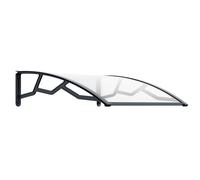 Auvent Porte d'Entrée 100 x100cm Polycarbonate Anti UV Art Plast