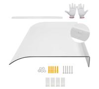 Auvent Porte d'entrée 300 cm 220 cm 180 cm 160 cm 80 cm 50 cm, Marquise de Porte en Polycarbonate, Toit Abri Protection UV pour Porche et Pergola Bioclimatique(50x110cm)