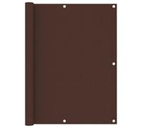 Auvent Porte d'entree,Écran de Balcon Marron 120x600 cm Tissu Oxford pour Patio, Jardin, Terrasse, Extérieur, Balcon