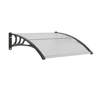 Auvent Porte D'entree - Vevor - Auvent Porte Fenêtre Protection Pluie Uv Feuille Pc 965x1017mm Transparent Multicolore