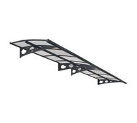 Auvent porte en aluminium Herald 4,45 m Palram - Canopia anthracite
