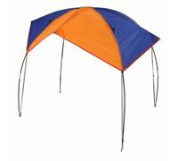 Auvent pour Bateau Gonflable Auvent Toit Pare-Soleil Abri Système Complet avec Crochets Métalliques et Armature Arquée en Tissu Polyester Pliable et, Petit 140 120CM