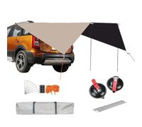 Auvent Pour Hayon De Voiture,2.7x3.4 m Imperméable Protection UV - Protection Contre Les UV Et Résistant Au Vent Store Pour Hayon De Voiture - Pour Camping Stationnement Camping-car SUV Camion et Côté