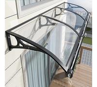Auvent pour porte de terrasse extérieure, abri de pluie pour porte d'entrée et fenêtres, pare-soleil évolutif avec grand évier, housse imperméable pour balcon et cour (99,1 x 119,4 cm)