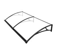 Auvent pour Porte d'entrée, auvent de Porte extérieur | Auvent de Porte d'entrée avec Panneau latéral | Auvent de Porte, Support en d'aluminium, Panneau en Polycarbonate, Protection avec