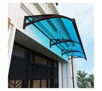 Auvent Pour Porte D'entrée , Toit Abri Contre La Pluie, Toit Marquise En Polycarbonate, Auvent Marquise De 2,5mm D'Épaisseur, UV Protection, Pluie Et Neige Protection(Lake blue,60x100cm/24x40in)