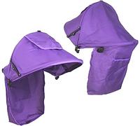 Auvent pour Poussette Été Pare-soleil de Landau Protégé Soleil Anti-UV Capot Ombrelle de Landau Respirant UV 50+ Parasol Couverture de Soleil pour Poussette Anti-Pluie Anti-Vent, Installation Facile
