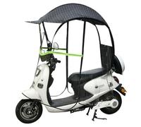 Auvent pour scooter de mobilité avec pare-soleil entièrement fermé avec bandes réfléchissantes, fermeture éclair bidirectionnelle pour une protection et un confort améliorés