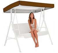 Auvent pour Siège de Balançoire Jardin, Couverture Supérieure pour Auvent de Balançoire, Auvent de Balançoire Extérieur Imperméable et Vent, pour Jardin, Patio, Porche, Balcon