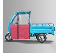 Auvent pour Tricycle Électrique, Pare-brise de Tricycle Cargo à 3 Roues, Housse D'auvent, Vêtements de Tricycle Toutes Saisons for L'équitation en Plein Air(Rosso)