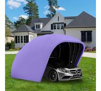 Auvent pour voiture, pliable, rétractable et durable, garage mobile semi-automatique, pour parking, cour, jardin, 6 x 2,7 x 2,5 m