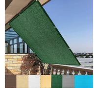 Auvent rectangulaire de 2 x 8,5 m - Abri de jardin rectangulaire résistant aux intempéries - Protection UV - Pour terrasse, fête, extérieur, vert foncé