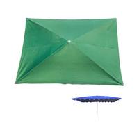 Auvent rectangulaire de rechange imperméable à 4 baleines pour parasol d'extérieur, table de marché, terrasse, 3 x 2 m
