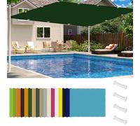 Auvent rectangulaire imperméable 340 x 450 cm - Protection UV et chaleur - Sans perçage - Pergola à angle droit pour espaces extérieurs - Avec cordon et œillets