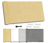 Auvent rectangulaire imperméable gris clair avec œillets, protection UV pour extérieur, terrasse, balcon, jardin, abri solaire enroulable pour une protection solaire ultime