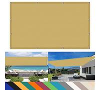 Auvent résistant aux intempéries de 4 x 5 m avec protection contre le vent Couleur crème Parfait pour les fêtes et événements avec cordes de montage facile incluses