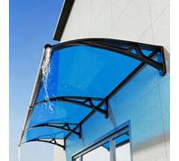 Auvent Résistant Aux Intempéries for La Maison, Auvent en Polycarbonate | Forte capacité de charge, volet solaire, protection contre la pluie et la neige, for porte d'entrée(60x100cm/24x39in)