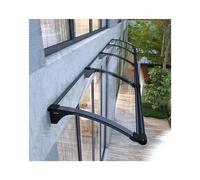 Auvent résistant aux intempéries pour porte d'entrée - 100 x 80 cm - Abri de pluie pour véranda, balcon, garage, bureau et fenêtre de chambre à coucher - Protection adossée