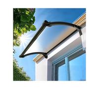 Auvent résistant aux UV et sans entretien pour porte et fenêtre - Durable - 130 x 110 cm - Protection parfaite contre la pluie et le soleil - Abri d'extérieur résistant aux intempéries