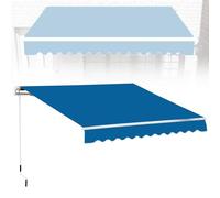 Auvent rétractable - 2 x 1,5/3 x 1,5/3 x 2/3 x 2,5 m - Pare-soleil manuel imperméable - Pour terrasse, fenêtre, porte, cour