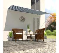 Auvent Rétractable 250x150 cm Jaune et Blanc Store Pare Soleil Jardin vidaXL