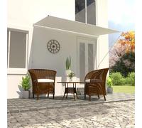 Auvent Rétractable 250x150 cm Jaune et Blanc Store Pare Soleil Jardin vidaXL