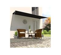 Auvent Rétractable 400x150 cm Anthracité Store Pare Soleil Jardin