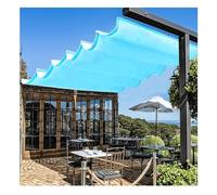 Auvent rétractable à Voile Pare-Soleil, Retractable Shade Sail Canopy Kit Multicolor Multiple Sizes(Sapphire Blue,2.95x16.4ft)
