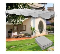 Auvent rétractable à Voile Pare-Soleil, Retractable Sun Shade Sail Outdoor Solid Color Multiple Sizes(W0.8*L13m/W2.6*L42.6ft)