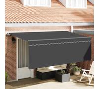 Auvent rétractable Anthracite 400 x 200 cm vidaXL