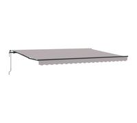Auvent Rétractable Automatic Vidaxl Gris Clair 450x350 Cm, Tissu De Remplacement Pour Auvent Vidaxl Pour Cadre 4.5x3.5 M Gris Clair