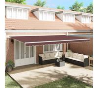 Auvent Rétractable Automatique 350x250 cm Crème Store Balcon Jardin vidaXL